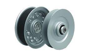 006-11581A Timken (Fafnir) Idler Flat Belt Pulley - 0.8750 in Belt Width, 0.3850 to 0.3940 in Bore, 1.2188 in Face Width, 3.6250 in OD, Steel Material